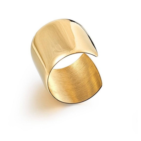 Chico's Jewelry - High Polished Gold Open Cuff Bracelet